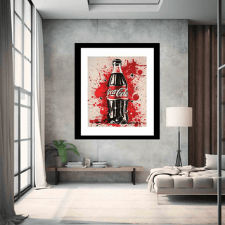 Minimalist abstract art print featuring soft geometric layering in warm neutral tones, styled in a contemporary interior — ideal for luxury wall décor and modern home styling.