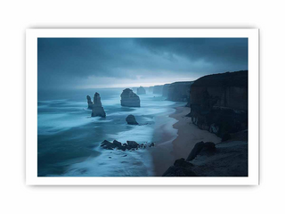 Stunning coastal landscape with cliffs and ocean under a cloudy sky